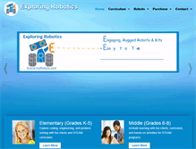 Tablet Screenshot of exploringrobots.com